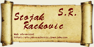 Stojak Racković vizit kartica